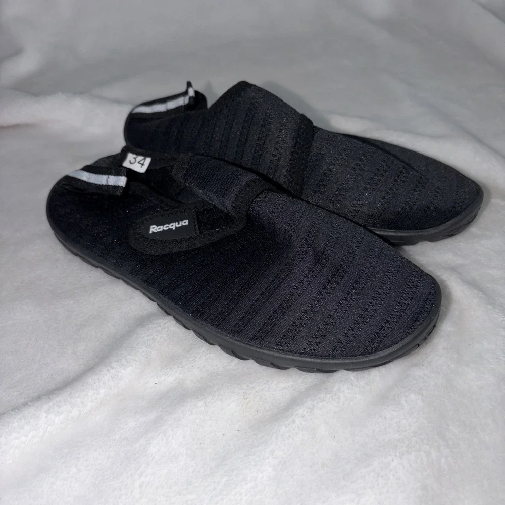Racqua‎ Water Shoes Size 3/34 Black Lightweight Pool Swim Beach Sport Aqua Vaca
